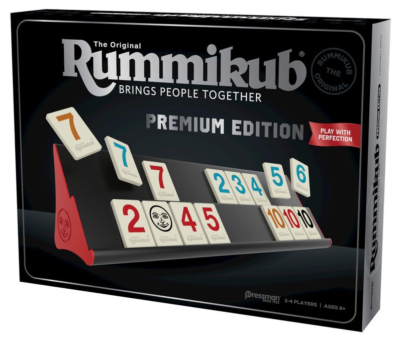Pressman Rummikub Premium Edition by Pressman - Features Racks - Large Number Engraved Tiles and a Storage Bag for The Ultimate Rummikub Experience by Pressman , Silver - Image 5